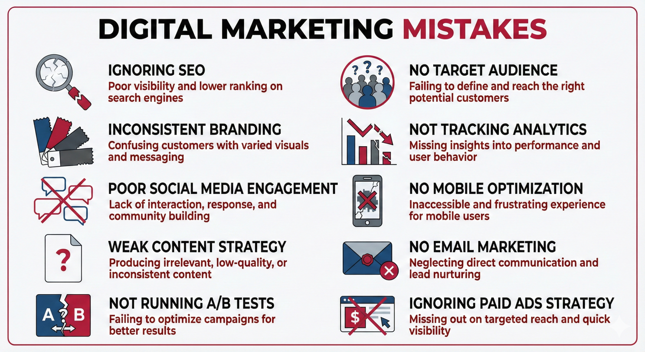 Dangerous Digital Marketing Mistakes to Avoid 2026, digital marketing mistakes 2026, Google E-E-A-T digital marketing, SEO mistakes 2026, E-E-A-T policies, SEO strategy 2026, content marketing errors, AI content risks, YMYL SEO, trust signals SEO, website credibility, helpful content update, digital marketing education, online business growth, Talha Marketing