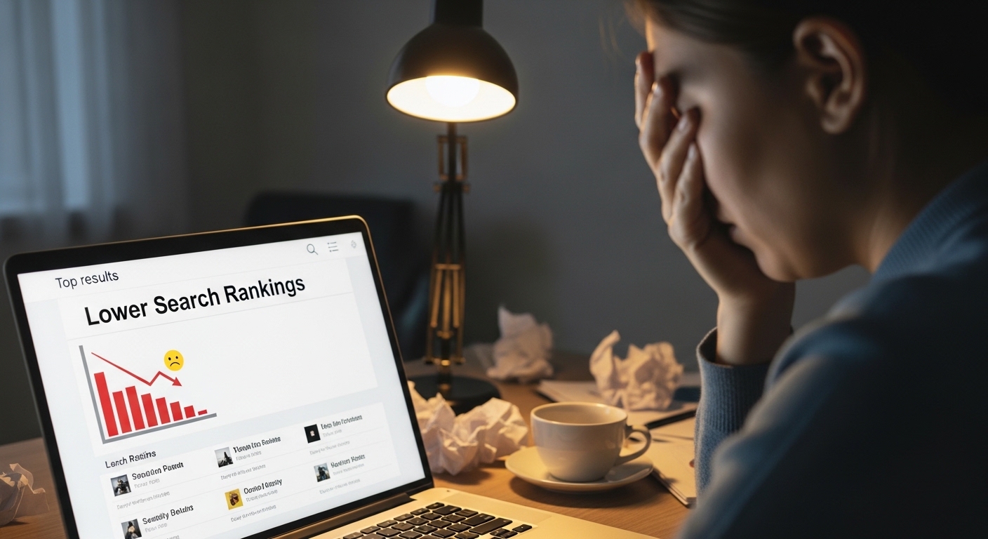 Disadvantages of Ignoring Google E-E-A-T, ignoring Google E-E-A-T in SEO, Google E-E-A-T risks, Google E-E-A-T SEO, SEO mistakes, website credibility issues, trust signals SEO, YMYL SEO risks, helpful content update, Google ranking drop, SEO for beginners, digital marketing education, content quality issues, AI content risks, Talha Marketing